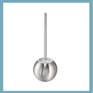 Round Base Stainless Steel Toilet Brush